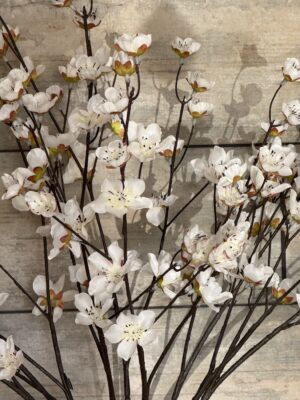 Silk Japanese Cherry Blossom Stem- Cream - Image 2