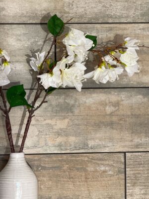 Silk Bougainvillea Stem - Ivory - Image 2