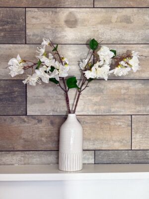 Silk Bougainvillea Stem - Ivory - Image 4