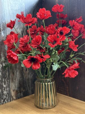 Wild Meadow Poppy Stem - Red - Image 2