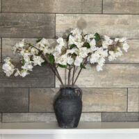 Silk Bougainvillea Stem - Ivory