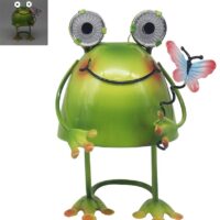 Bright Eyes Frog Solar Garden Light