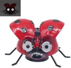 Bright Eyes Lady Bug Solar Garden Light