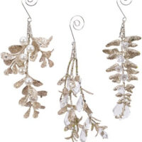 Glitter Leaf Hanging Decoration