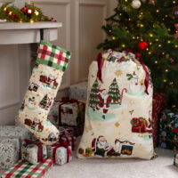 Jolly Santa Christmas Sack and Stocking