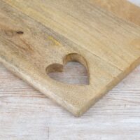 Wooden Heart Chopping Board