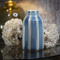 Blue Striped Vase