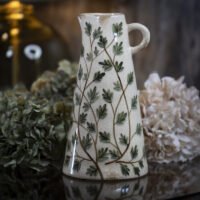 Leaf Design Ceramic Jug