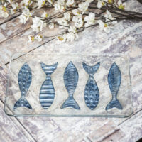 Fish Design Glass Plate