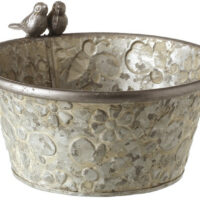 Bird Design Metal Pot