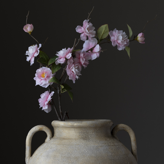 Pink Cherry Blossom Stem Small