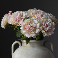Real Touch Open Peony in Peach