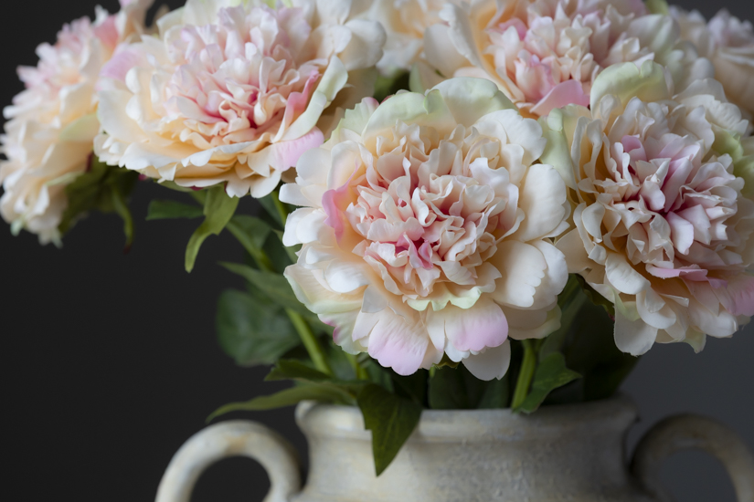 Real Touch Open Peony in Peach