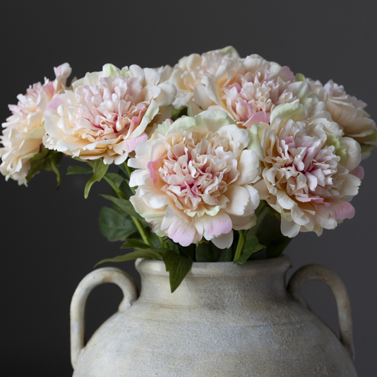 Real Touch Open Peony in Peach