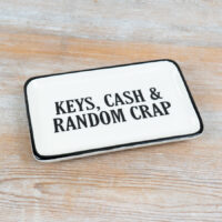 Keys, Cash & Random Crap Ceramic Tray